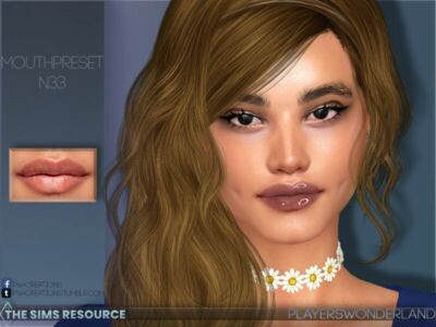 Mouthpreset N33 By Playerswonderland Sims 4 CC