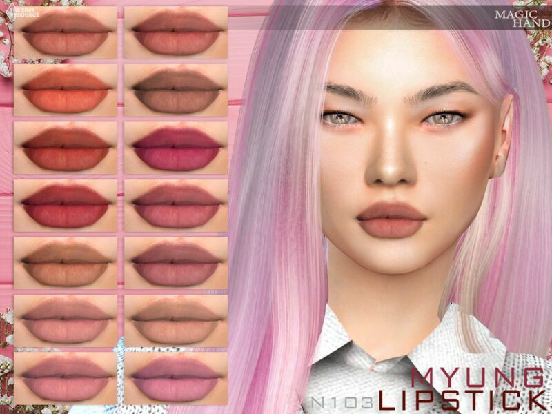 Myung Lipstick N103 By Magichand Sims 4 CC