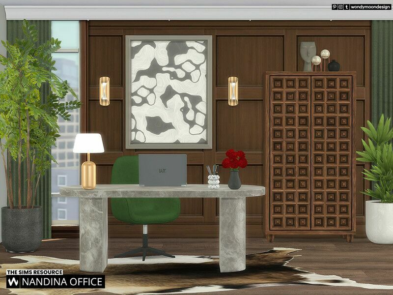 Nandina Office Sims 4 CC