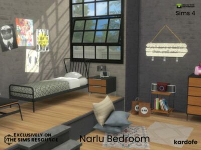 Narlu Bedroom By Kardofe Sims 4 CC