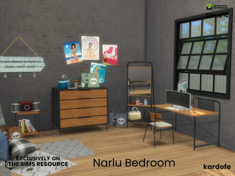 sims 4 cc narlu bedroom by kardofe 7