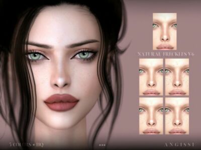 Natural Freckles V6 By Angissi Sims 4 CC