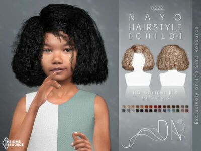 Nayo Hairstyle [Child] By Darknightt Sims 4 CC