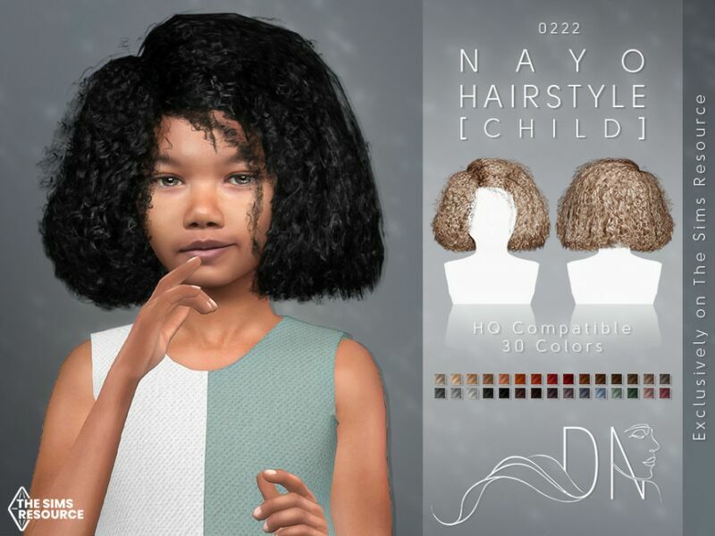 Nayo Hairstyle [Child] By Darknightt Sims 4 CC