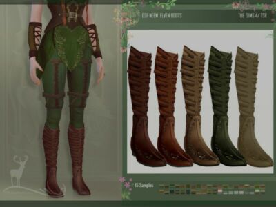 Neem Elven Boots By Dansimsfantasy Sims 4 CC