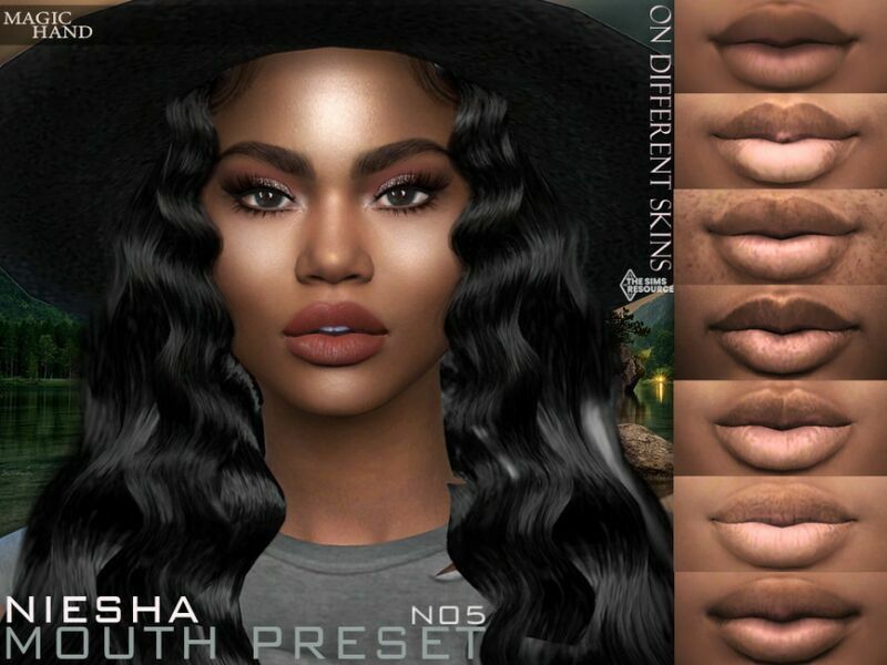 Niesha Mouth Preset N05 By Magichand Sims 4 CC