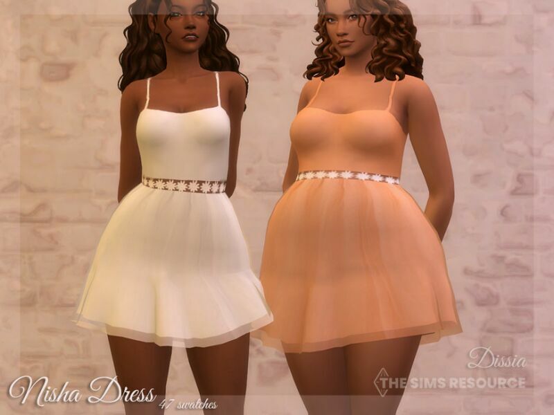 Nisha Dress By Dissia Sims 4 CC