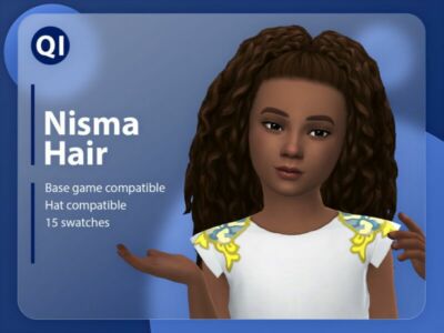 Nisma Hair By Qicc Sims 4 CC