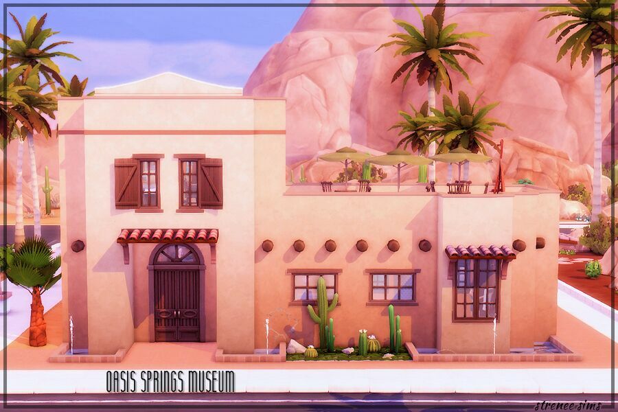 Oasis Springs Museum Sims 4 CC