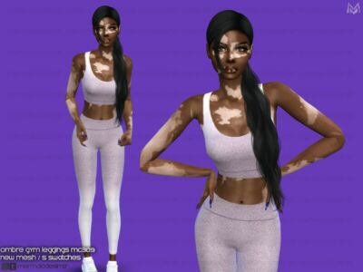 Ombre GYM Leggings 309 By Mermaladesimtr Sims 4 CC