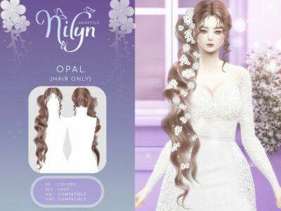 Opal Hair (Patreon) By Nilyn Sims 4 CC