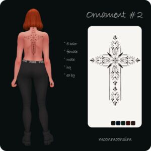 Ornament Tattoo 2 By Moonmoonsim Sims 4 CC