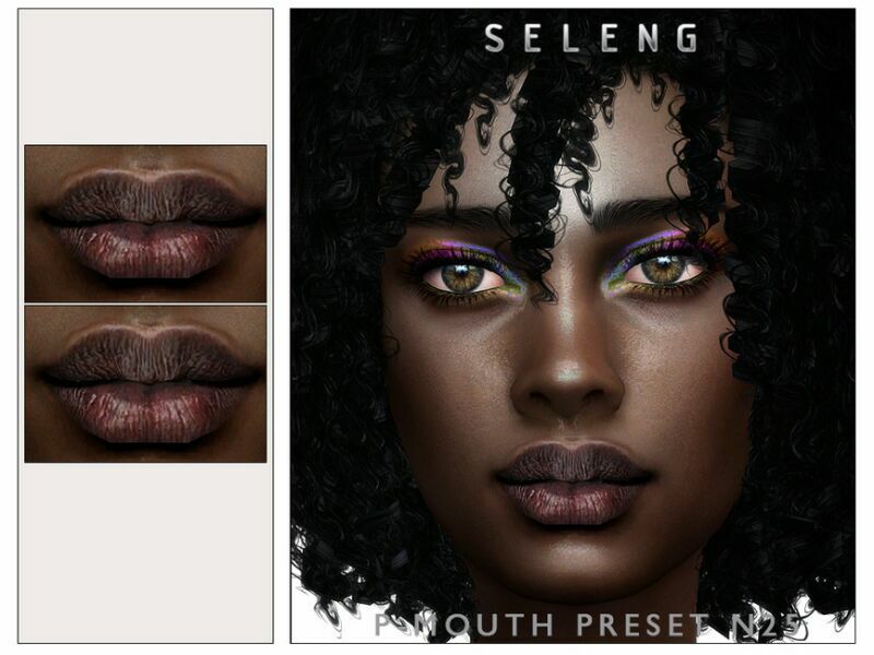 P-Mouth Preset N25 [Patreon] By Seleng Sims 4 CC