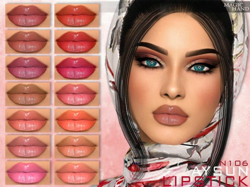 [Patreon] Aysun Lipstick N106 By Magichand Sims 4 CC