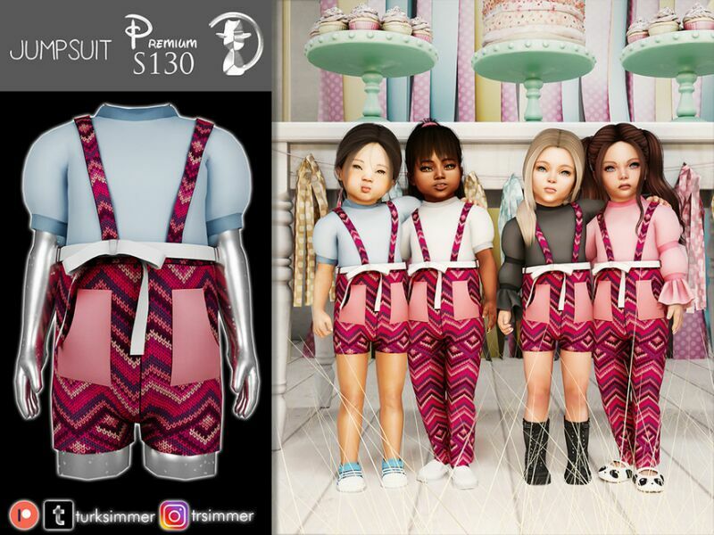 [Patreon] (Early Access) Jumpsuit S130 By Turksimmer Sims 4 CC