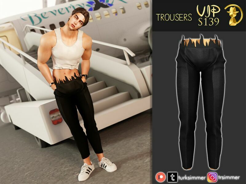 [Patreon] (Early Access) Trousers S139 By Turksimmer Sims 4 CC