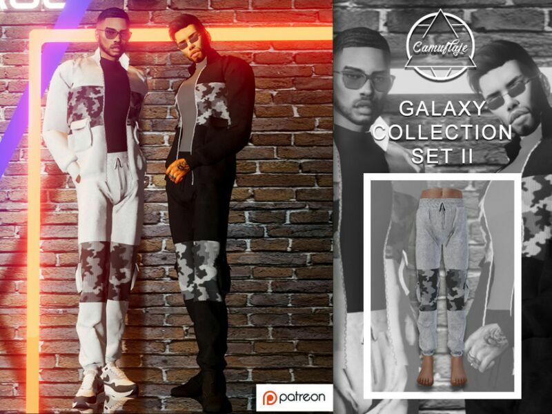 [Patreon] Galaxy Collection – SET II (Sweatpants) By Camuflaje Sims 4 CC