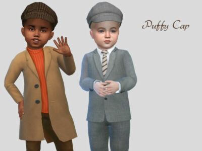 Patterned Puffy CAP Toddler By Mclaynesims Sims 4 CC