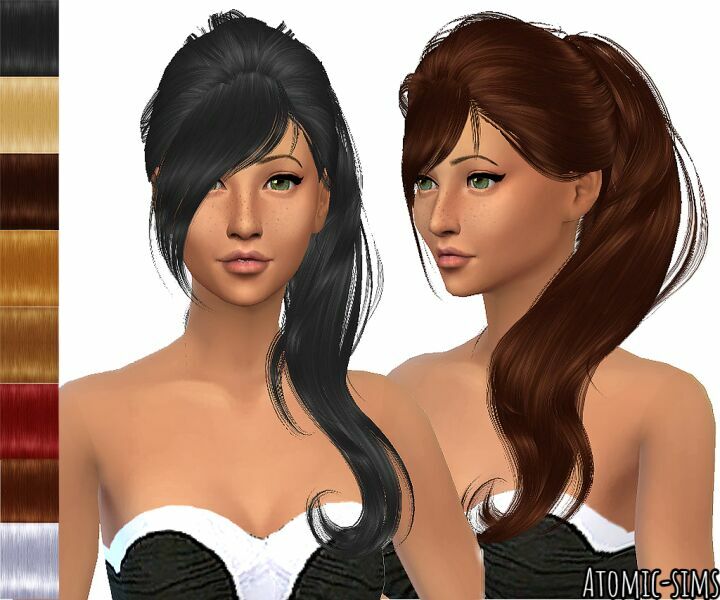 Peggyzone Hair 4697 (Juice 107) Peggyed V5 Retexture By Atomic-Sims Sims 4 CC