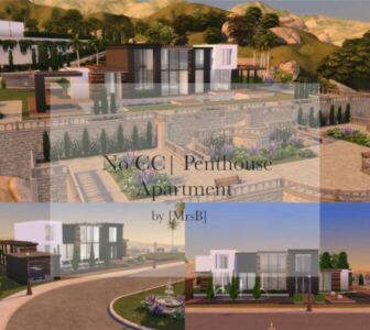 Penthouse Apartment |CC Free By Mrsbarbiex3 Sims 4 CC