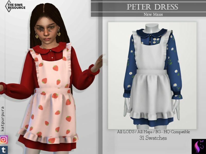 Peter Dress By Katpurpura Sims 4 CC