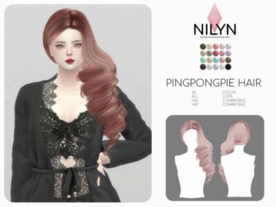 Pingpongpie Hair – NEW Mesh By Nilyn Sims 4 CC