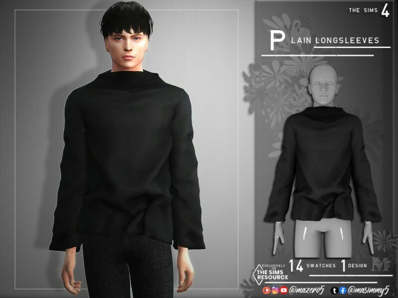 Plain Longsleeves By Mazero5 Sims 4 CC