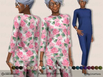 Pullover Butterel By Mahocreations Sims 4 CC