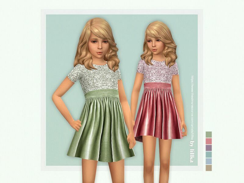 Rachelle Dress By Lillka Sims 4 CC