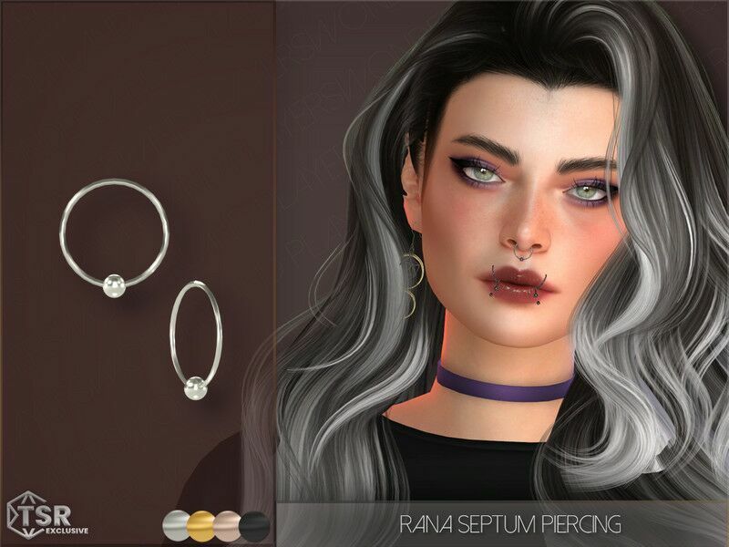 Rana Septum Piercing By Playerswonderland Sims 4 CC