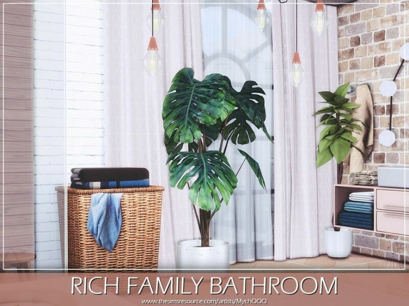 sims 4 cc rich family bathroom by mychqqq 2