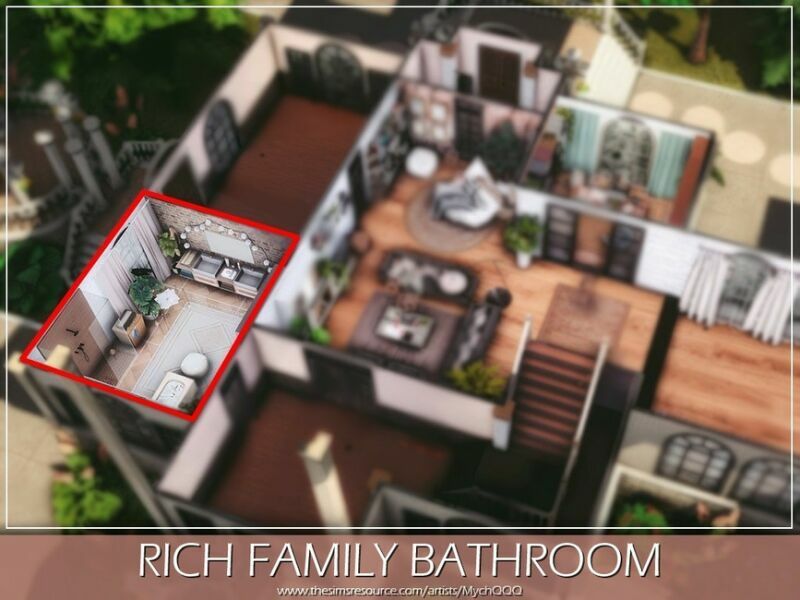 sims 4 cc rich family bathroom by mychqqq 6