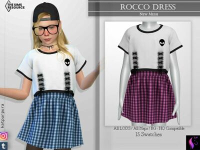 Rocco Dress By Katpurpura Sims 4 CC