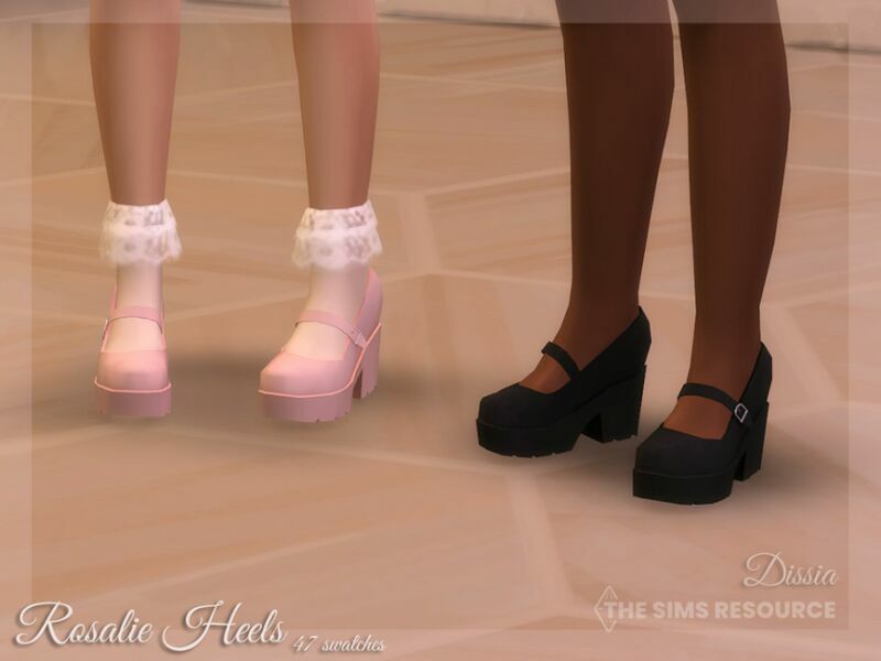 Rosalie Heels By Dissia Sims 4 CC