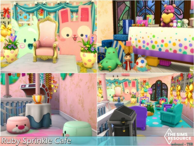 sims 4 cc ruby sprinkle cafe no cc by nolcanol 5