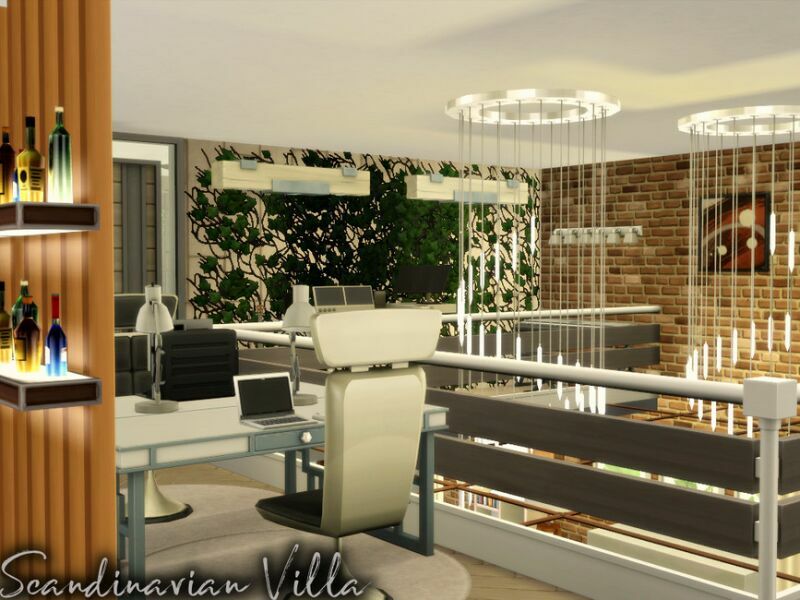 sims 4 cc scandinavian villa nocc by simzmora 4