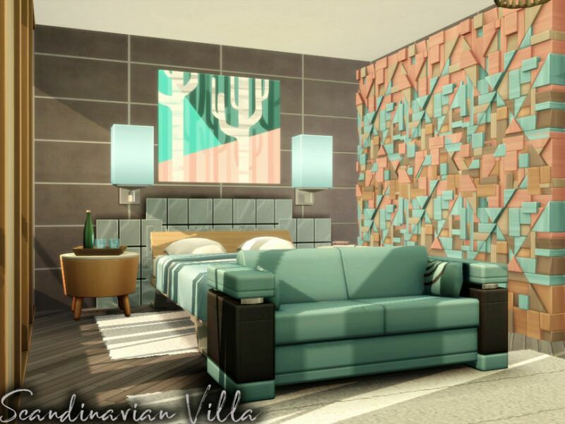 sims 4 cc scandinavian villa nocc by simzmora 6