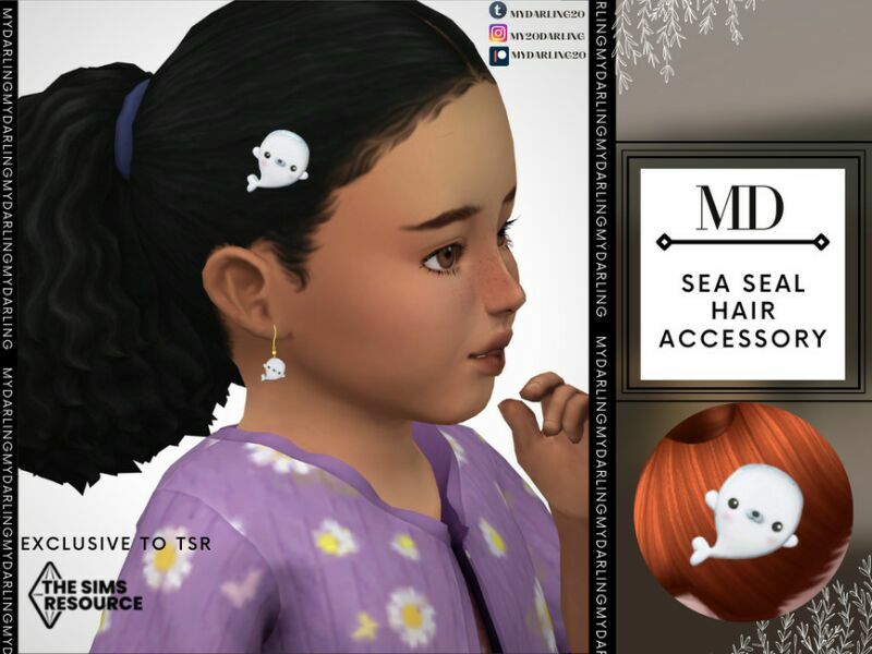 SEA Seal Hair Accessory Toddler By Mydarling20 Sims 4 CC