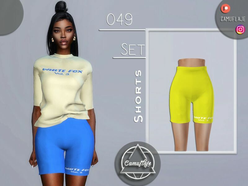 SET 049 – Biker Shorts By Camuflaje Sims 4 CC