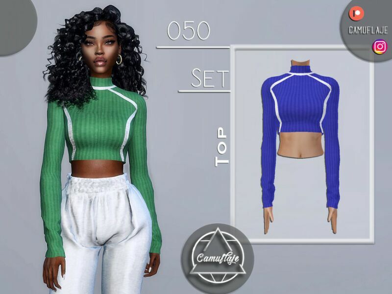 SET 050 – TOP By Camuflaje Sims 4 CC