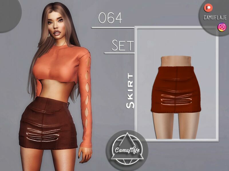 SET 064 – Skirt By Camuflaje Sims 4 CC