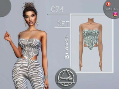 SET 074 – Blouse By Camuflaje Sims 4 CC