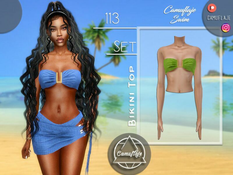 SET 113 – Bikini TOP By Camuflaje Sims 4 CC