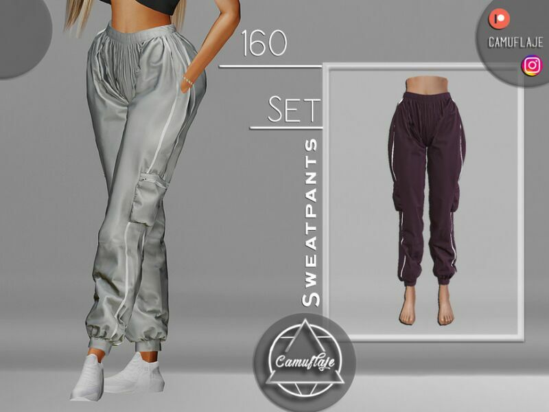 SET 160 – Sweatpants By Camuflaje Sims 4 CC