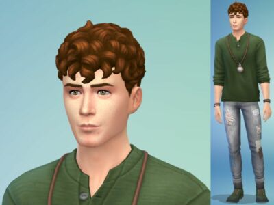 Simon Greene – Freckled LAD Dreaming Of The Countryside (NO CC, NO Mods, NO Sliders) By Jakemeup Sims 4 CC