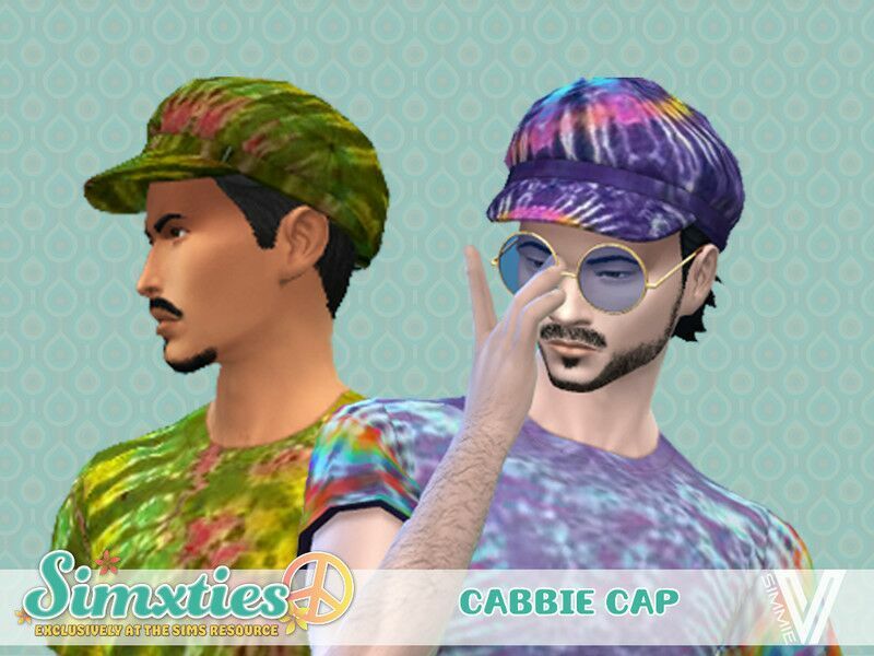 Simxties Cabbie CAP Retexture | / Hats Sims 4 CC