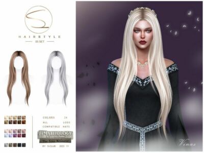 Simythology Hairstyle 05 By S-Club Sims 4 CC