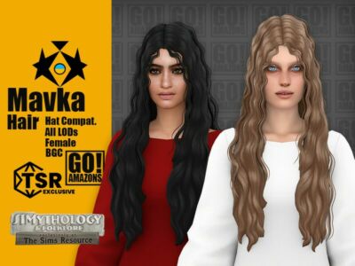 Simythology Mavka Hair By Goamazons Sims 4 CC