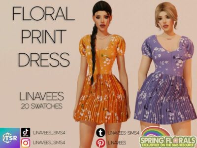 Sophie – Mini Dress By Linavees Sims 4 CC