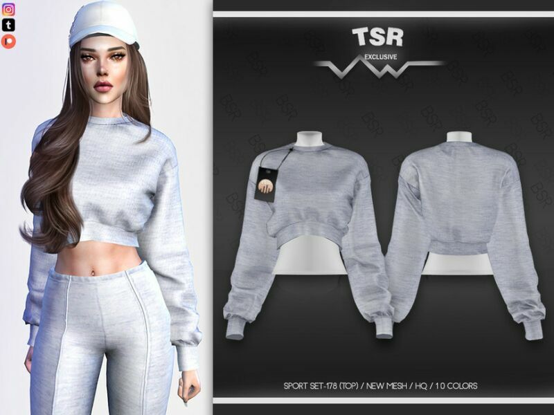 Sport SET-178 (TOP) BD607 By Busra-Tr Sims 4 CC